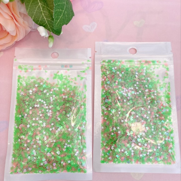 9 packs of glitter stars sprinkles. DIY - Picture 2 of 6